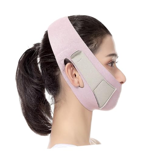 OSOLADY Professionelle Gesichtsmaske Für Frauen V-linie Kinnriemen 29,5 Stück 11cm Rosa Wiederverwendbar Elastisch Hautfreundlich Für Facelifting Und Schlafunterstützung von OSOLADY