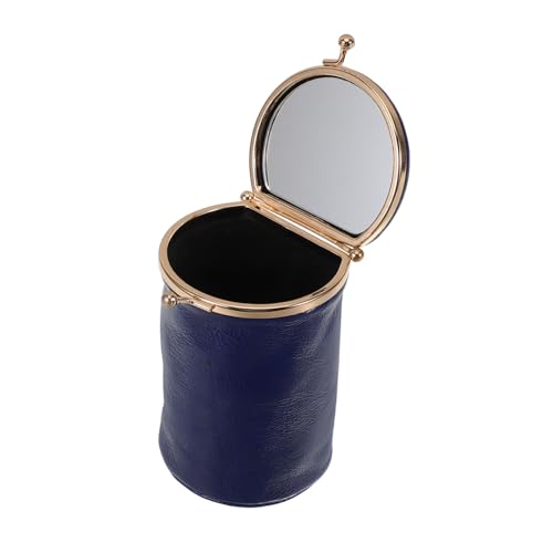 OSOLADY Vintage Lippenstift Aufbewahrungstasche Mit Spiegel Tragbarer Pu-Leder Kosmetiktasche Für Reisen Mini Lippenstift Organizer Stilvolle Schminktasche Für Handtasche Für Büro Und von OSOLADY
