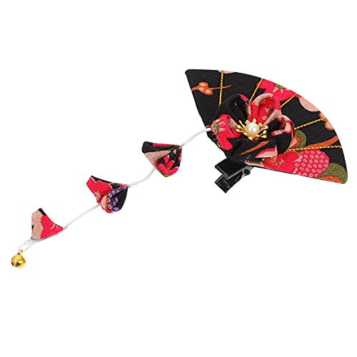 OSOLADY Quastenkopfschmuck Quaste Haarschmuck Brötchen Blumen- Clips Hochzeit Frauen Haare Barrettes Haarnadeln für Frauen Haarschmuck Bettwäsche aus Baumwolle Black von OSOLADY