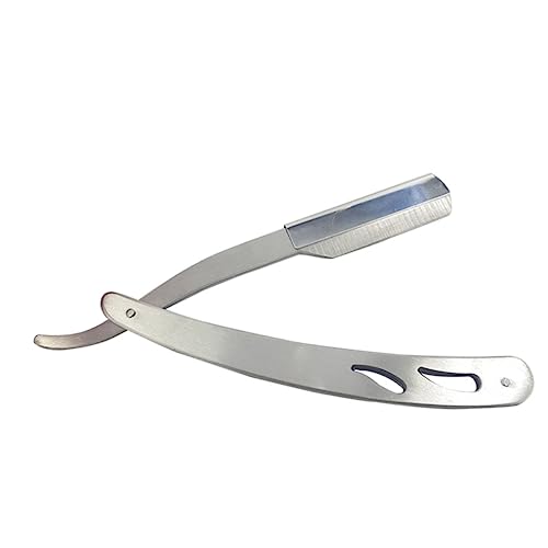 OSOLADY Rasiermesser Für Männer Manuelles Barber Tool Für Bart Haarschnitt Handgefertigt Rostfrei Für Salon Heimnutzung Silber Klingen OSOLADY Rasiermesser Für Männer Manuelles Barber Tool Für Bart Haarschnitt Handgefertigt Rostfrei Für Salon Heimnutzung Silber Klingen von OSOLADY