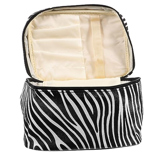 OSOLADY Reise Kosmetikbeutel Organizer im Zebra Design Große Kapazität Vielseitig Einsetzbar als Toilettenbeutel PU für Damen und Unterwegs mit Trennwand OSOLADY Reise Kosmetikbeutel Organizer im Zebra Design Große Kapazität Vielseitig Einsetzbar als Toilettenbeutel PU für Damen und Unterwegs mit Trennwand von OSOLADY