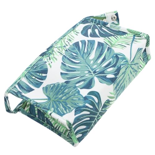OSOLADY Reise Kosmetiktasche Mit Pflanzenprint Multifunktionale Make-up Tasche Aus Strapazierfähigem Canvas Für Frauen Für Reisen Und Aufbewahrung Von Kosmetik Und Toilettenartikeln von OSOLADY