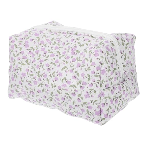OSOLADY Reise Kosmetiktasche Blumenmuster Große Praktische Schminktasche Für Damen Mit Sicherem Reißverschluss Langlebig Und Für Reisen Und Besondere Anlässe von OSOLADY