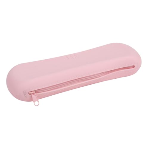 OSOLADY Reise Make-up Pinsel Aufbewahrungstasche Tragbare Kompakte Kosmetiktasche Mit Reißverschluss Und Feiner Verarbeitung Für Damen Und Reisen Schickes Design in Rosa von OSOLADY