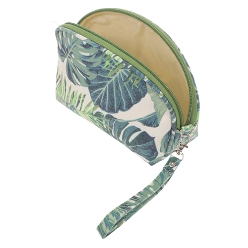 OSOLADY Toiletten Und Kosmetiktasche Mit Blattmuster Großer Reiseorganizer Für Makeup Und Kosmetik Tragbare Schminktasche Für Damen Für Unterwegs Und Reisen Wasserdichtes von OSOLADY