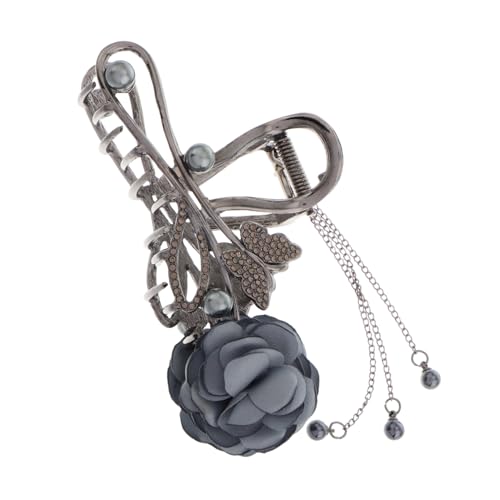 OSOLADY Haarclip Mit Quasten Und Kunstperlen Elegante Haarklammer Aus Dekorative Haarspange Für Damen Für Stilvolle Haarfrisuren Und Besondere Anlässe von OSOLADY