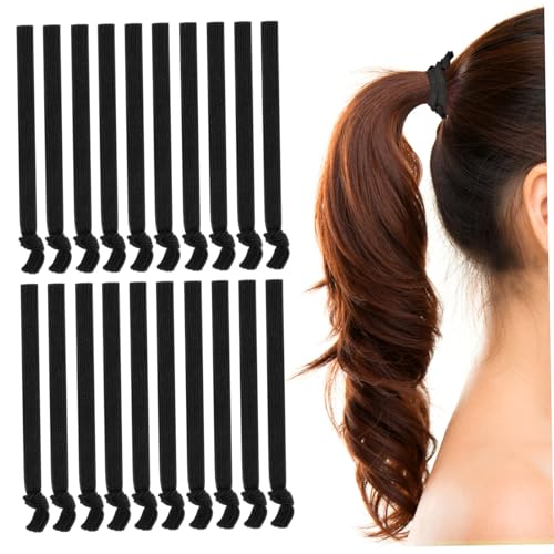 OSOLADY 100stücke Elastische Haargummis Stoffhaargummis Ohne Haarschäden Rutschfeste Haarbänder Für Dickes Haar Knitterfreie Haargummis Für Damen Und Herren von OSOLADY