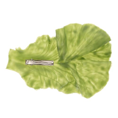 OSOLADY Lettuce Haarspange Für Mädchen Niedliche Haarklammer Mit Einzigartigem Salatblattdesign Leicht Und Bequem Perfektes Haaraccessoire Für Individuelle Styles Und Farbenfrohe von OSOLADY