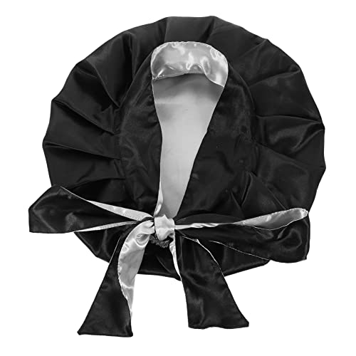 OSOLADY Satin Cap Für Frauen Duschhauben Große Duschhüte Duschhauben Für Langes Haar Duschzubehör Satin Schlaf Kappe Bowknot Bad Haar Kappe von OSOLADY