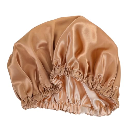 OSOLADY Satin Schlafhaube Für Damen Verstellbare Haarkappe Weichem Material Schlafen Baden Für Make-up Doppellagig Und OSOLADY Satin Schlafhaube Für Damen Verstellbare Haarkappe Weichem Material Schlafen Baden Für Make-up Doppellagig Und von OSOLADY