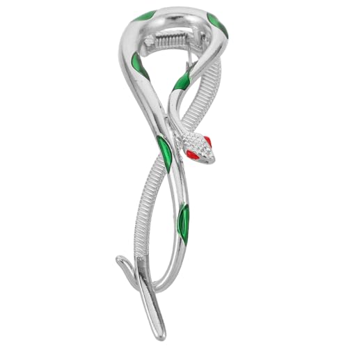 OSOLADY Snake-förmiger Haarklammer Für Damen Rutschfeste Legierung Vielseitiges Haaraccessoire Für Modische Hochsteckfrisuren Silberner Haarschmuck Für Jeden Anlass von OSOLADY