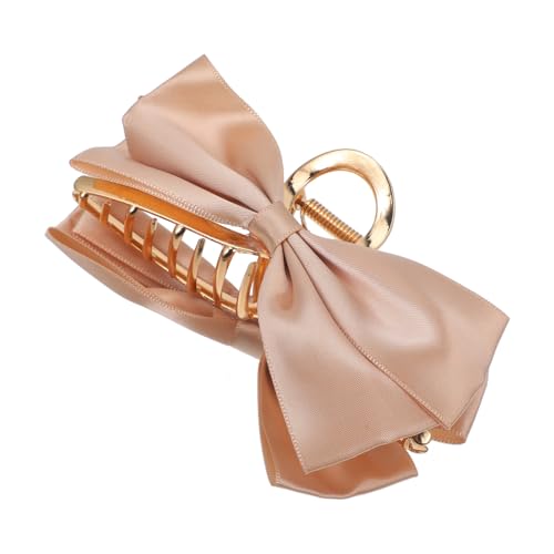 OSOLADY Satin Haarklammer Mit Schleife Metall-krallenclip Für Dickes Haar Elegante Haarspange Für Hochsteckfrisuren Und Zöpfe Praktisch Und Stilvoll Für Damen Und Mädchen von OSOLADY