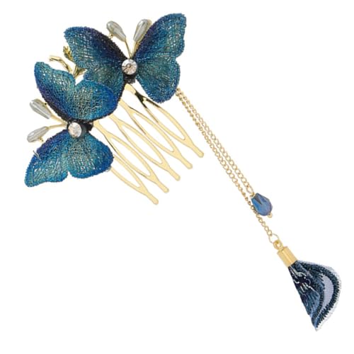 OSOLADY Schmetterlinge Haarkamm mit Quasten Chinesisches Haaraccessoire für und Mädchen Design für Partys Zeremonien und Besondere Anlässe von OSOLADY