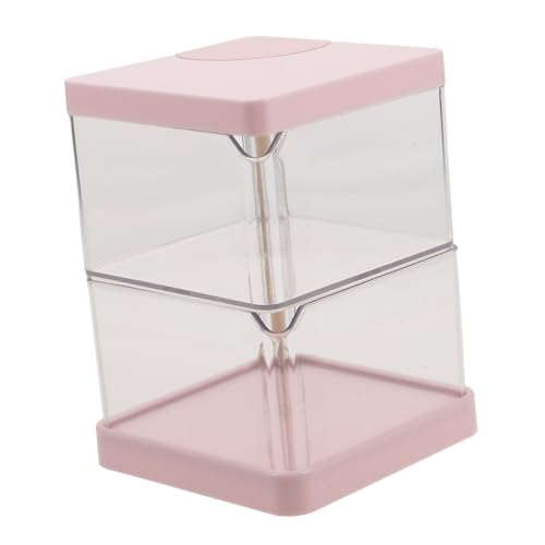 OSOLADY 2schicht Makeup Organizer Mit Schichten Rotierender Aufbewahrungsbehälter Für Kosmetik Make-up-schwämme Und Kleine Schmuckstücke Staubschutz Und Platzsparendes Design von OSOLADY