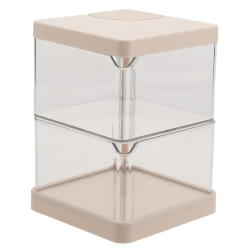 OSOLADY Schreibtisch-organizer Pinselhalter Make-up-schwammhalter Etui Drehbare Aufbewahrungsbox Kosmetik-organizer Schlichtes Design Für Die Inneneinrichtung von OSOLADY