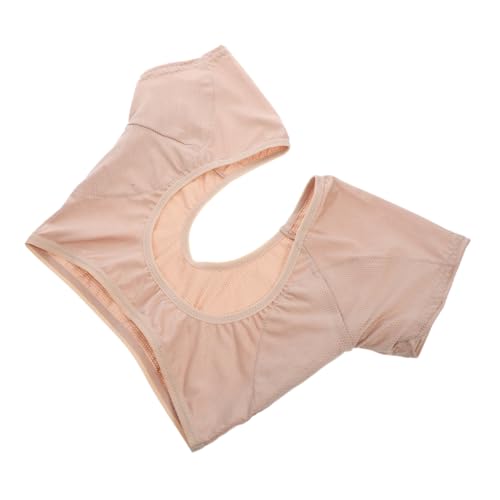 OSOLADY Schweißabsorbierende Wattepads unter den Achseln Thermal- Vlies frauen yoga weste schweißpads sportbekleidung laufweste Unterarmshirt-Sweatweste Damen-Unterarmweste Polyester Khaki von OSOLADY