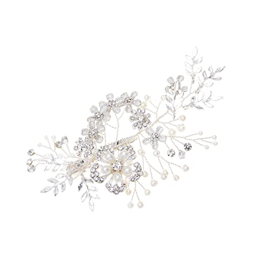 OSOLADY Silberner Haarkamm Mit Strass Und Kunstperlen Eleganter Brautschmuck Für Hochzeiten Feste Und Besondere Anlässe Stilvolle Haarspangen Für Frauen Und Mädchen OSOLADY Silberner Haarkamm Mit Strass Und Kunstperlen Eleganter Brautschmuck Für Hochzeiten Feste Und Besondere Anlässe Stilvolle Haarspangen Für Frauen Und Mädchen von OSOLADY