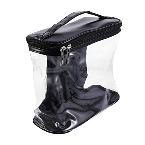 OSOLADY Spritzwasserfeste Transparente Kosmetiktasche für Reisen Praktische Aufbewahrungstasche mit Reißverschlüssen für Damen und Vielseitig Einsetzbar von OSOLADY