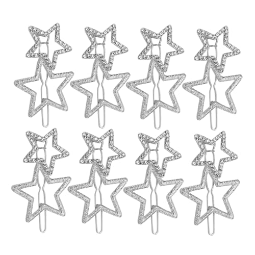 OSOLADY Stern-Haarspange für Damen 8er-Pack glitzernde Haarspangen leichte Stern-Haarnadel zum Stylen für Partys OSOLADY Stern-Haarspange für Damen 8er-Pack glitzernde Haarspangen leichte Stern-Haarnadel zum Stylen für Partys von OSOLADY
