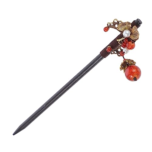 OSOLADY Stilvolle Quasten Haarnadel für Damen Retro Haarstab mit Blumen und Perlen Handgefertigtes Haaraccessoire für Hochzeiten und Partys Leichtes und Langlebiges Material OSOLADY Stilvolle Quasten Haarnadel für Damen Retro Haarstab mit Blumen und Perlen Handgefertigtes Haaraccessoire für Hochzeiten und Partys Leichtes und Langlebiges Material von OSOLADY