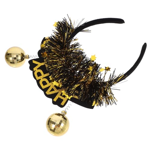 OSOLADY Neujahrs Haarband Goldene Pu Haarschmuck Für Festivalfeiern Geeignet Für Erwachsene Leicht Und Dekorativ Für Unvergessliche Momente von OSOLADY