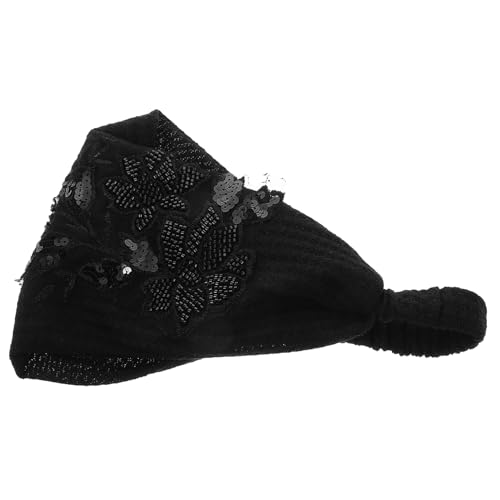 OSOLADY Dickes Haarband Für Damen Breites Kopfstück Mit Rosenblüte Schwarz Für Yoga Workout Modisch OSOLADY Dickes Haarband Für Damen Breites Kopfstück Mit Rosenblüte Schwarz Für Yoga Workout Modisch von OSOLADY