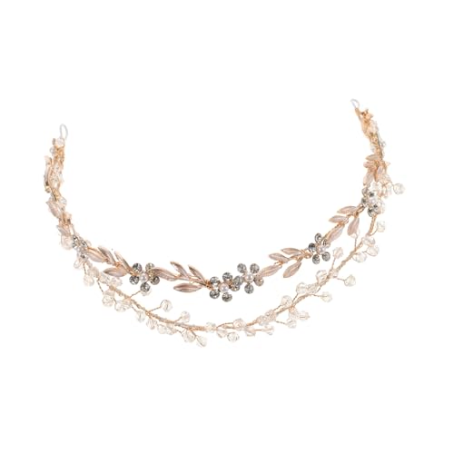 OSOLADY Braut-stirnband Mit Kunstperlen Elegantes Haaraccessoire Für Hochzeiten Partys Und Besondere Anlässe Handgefertigter Mehrlagiger Kopfschmuck Für Damen Und Mädchen von OSOLADY