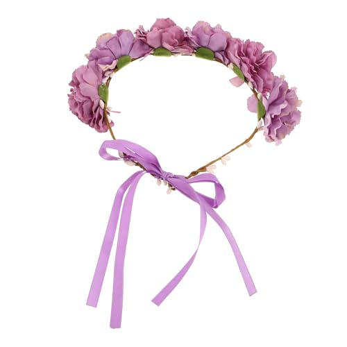 OSOLADY Outdoor Blumen Haarband Für Frauen Verstellbares Kopfaccessoire Für Strandpartys Und Fotoshootings Eleganter Haarschmuck Für Entspannte Atmosphäre von OSOLADY