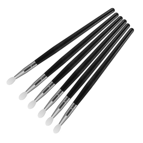 OSOLADY Teiliges Silikon Make Up Pinselset Für Lidschatten Und Lippenmasken Professionelle Bürsten Für Präzise Anwendung Schwarze Lange Griffe Für Kosmetik Und Gesichtspflege von OSOLADY
