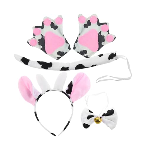 OSOLADY Tierkostüm-requisiten 1 Set Kuh-stirnband Schwanzfliege Für Cosplay-partys OSOLADY Tierkostüm-requisiten 1 Set Kuh-stirnband Schwanzfliege Für Cosplay-partys von OSOLADY