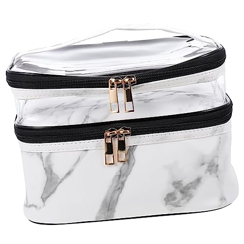 OSOLADY Titel Tragbare Kosmetiktasche Aus Transparentem Mit Doppeltem Fach Für Reisen Und Persönliche Pflege Für Damen Und Herren OSOLADY Titel Tragbare Kosmetiktasche Aus Transparentem Mit Doppeltem Fach Für Reisen Und Persönliche Pflege Für Damen Und Herren von OSOLADY