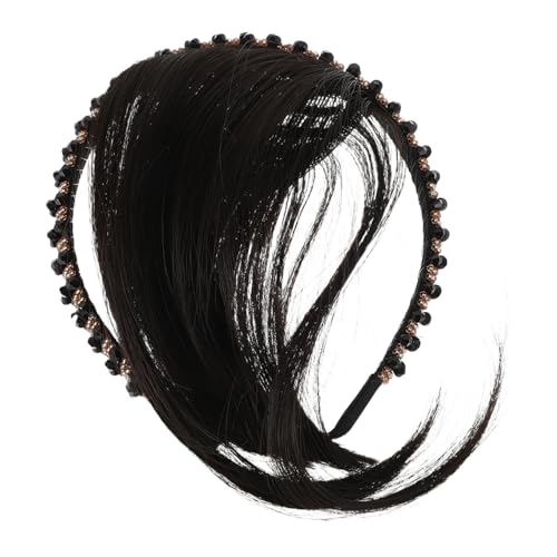 OSOLADY Kurzer Haar-wig Mit Stirnband Und Für Frauen Realistische Synthetische Haarteil Für Abdecken Von Grauem Haar Und Dem Oberkopf Verschiedenen Farben Erhältlich Leicht Anzubringen von OSOLADY