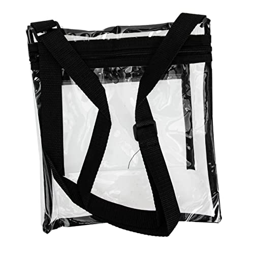 OSOLADY Tragbare Transparente Umhängetasche Multifunktionale Stadiontasche mit Verstellbarem Schultergurt für Sportveranstaltungen und Musikfestivals Robustes Material Stilvolles und OSOLADY Tragbare Transparente Umhängetasche Multifunktionale Stadiontasche mit Verstellbarem Schultergurt für Sportveranstaltungen und Musikfestivals Robustes Material Stilvolles und von OSOLADY