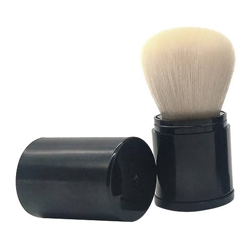OSOLADY Tragbarer Teleskopischer Make Up Pinsel für Blush und Puder Langlebiger Kosmetikpinsel für und Mädchen Weiße Borsten für Präzise Anwendungen Makelloses von OSOLADY
