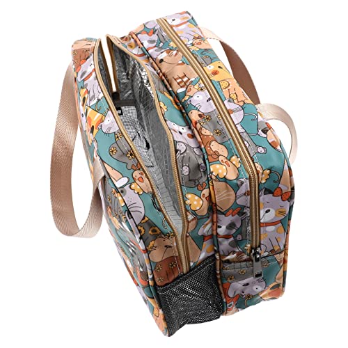 OSOLADY Tragbare Kosmetiktasche mit Reißverschluss Große Reise Organizer für Toilettenartikel Multifunktionale Schminktasche mit Griff und Strapazierfähig für Reisen und Zuhause von OSOLADY