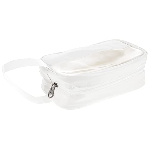 OSOLADY Transparente Kosmetiktasche Für Damen Pu Kulturbeutel Tragbare Schminktasche Für Reisen Großes Fassungsvermögen Leicht Und Multifunktional Zur Aufbewahrung Von Kosmetika Und Toilet von OSOLADY