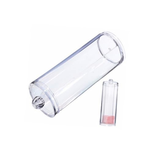 OSOLADY Transparenter Kosmetik Organizer für Wattepads Runder Aufbewahrungsbehälter mit Deckel für Make Up Kosmetik und Badezimmerzubehör für Ordentliches Zuhause von OSOLADY