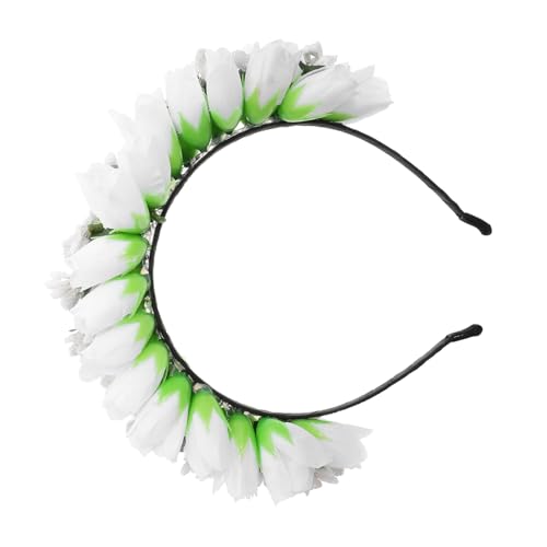 OSOLADY Tulpen Stirnband Zeremonie Kuchen Blumendekoration Krone Diademe Brautjungfer Goldene Tiara Für Frauen Abschlussball Roben Kleid Gänseblümchen Brautbanner Strass OSOLADY Tulpen Stirnband Zeremonie Kuchen Blumendekoration Krone Diademe Brautjungfer Goldene Tiara Für Frauen Abschlussball Roben Kleid Gänseblümchen Brautbanner Strass von OSOLADY