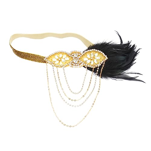 OSOLADY Funkelnde Stirnbänder für Mädchen und Frauen elastisches Feder-Stirnband Kristall-Strasssteine OSOLADY Funkelnde Stirnbänder für Mädchen und Frauen elastisches Feder-Stirnband Kristall-Strasssteine von OSOLADY