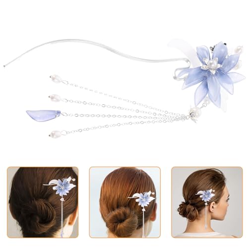 OSOLADY Vintage Blumendesign Haarstäbchen mit Quaste Handgefertigte Haaraccessoires für Damen und Mädchen für Hanfu Outfits und Frisuren OSOLADY Vintage Blumendesign Haarstäbchen mit Quaste Handgefertigte Haaraccessoires für Damen und Mädchen für Hanfu Outfits und Frisuren von OSOLADY