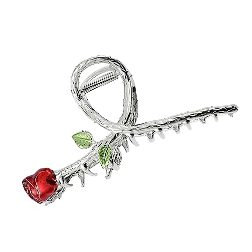 OSOLADY Haarklammer Metall Design Für Frauen Haarspange Mit Starken Klauen Rosegold Farbe Für Frisuren Haarschmuck Für Alltag Und Dusche von OSOLADY
