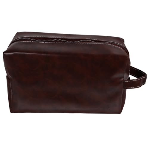 OSOLADY Vintage Toiletry Bag Aus Leder Große Kapazität Tragbare Kultur Und Kosmetiktasche Für Herren Und Damen Für Reisen Und Alltagsgebrauch OSOLADY Vintage Toiletry Bag Aus Leder Große Kapazität Tragbare Kultur Und Kosmetiktasche Für Herren Und Damen Für Reisen Und Alltagsgebrauch von OSOLADY