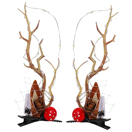 OSOLADY Weihnachtliche Leuchtende Rentiergeweih Haarspangen Antlers Haarklammern Für Festtags-kostüme Und Cosplay Für Und Mädchen von OSOLADY