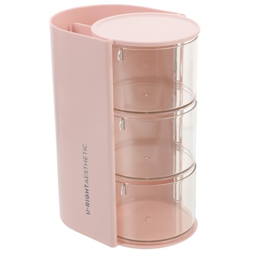 OSOLADY kosmetische Aufbewahrungsbox rotierend Desktop-Ablagefach Besteck automatisch makeup brush holder make up brush holder Make -up -Bürstenhalter Kosmetikpinselhalter die Hüften Rosa OSOLADY kosmetische Aufbewahrungsbox rotierend Desktop-Ablagefach Besteck automatisch makeup brush holder make up brush holder Make -up -Bürstenhalter Kosmetikpinselhalter die Hüften Rosa von OSOLADY