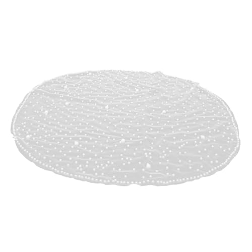 OSOLADY Brautschleier Mit Perlen Eleganter Einlagiger Hochzeits-schleier Für Bräute Kurz Perfektes Haaraccessoire Für Romantische Hochzeiten Und Fotosessions von OSOLADY