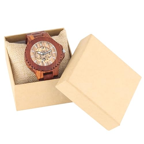 OSOLVE Lederarmband Rot Holzuhr Automatikuhr Herren Holzarmbanduhr Selbstaufzug Mechanische Luxus Herrenuhren OSOLVE Lederarmband Rot Holzuhr Automatikuhr Herren Holzarmbanduhr Selbstaufzug Mechanische Luxus Herrenuhren von OSOLVE