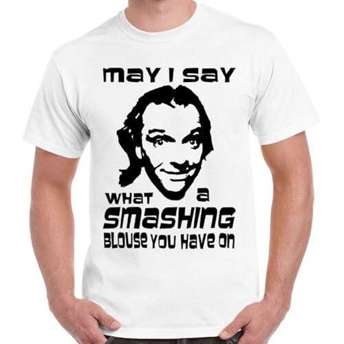 Smashing Blouse British Tv Series Cult Rik Mayall Retro Unisex T Shirt 1021 WhiteL Smashing Blouse British Tv Series Cult Rik Mayall Retro Unisex T Shirt 1021 WhiteL von OSSMHP