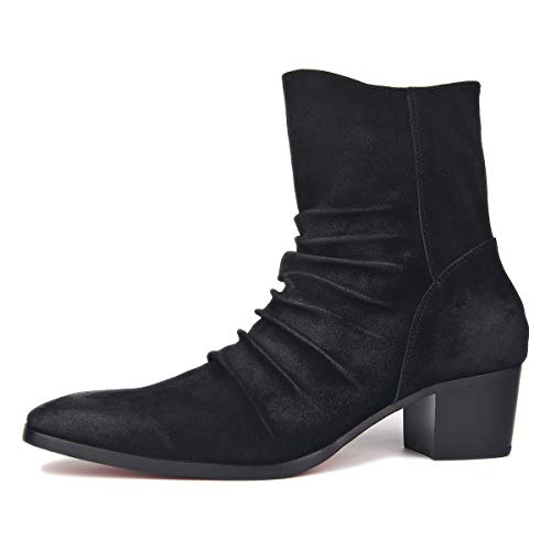 OSSTONE OZ-JY002 Black Suede Pleated 11 von OSSTONE