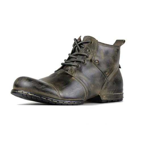 OSSTONE Damen Leder Stiefeletten Motorrad Work Combat Modisch Reißverschluss Stiefel Motorcycle Boots Kurzschaft MS-6015-2,Retro Grün,women size EU36.5 OSSTONE Damen Leder Stiefeletten Motorrad Work Combat Modisch Reißverschluss Stiefel Motorcycle Boots Kurzschaft MS-6015-2,Retro Grün,women size EU36.5 von OSSTONE