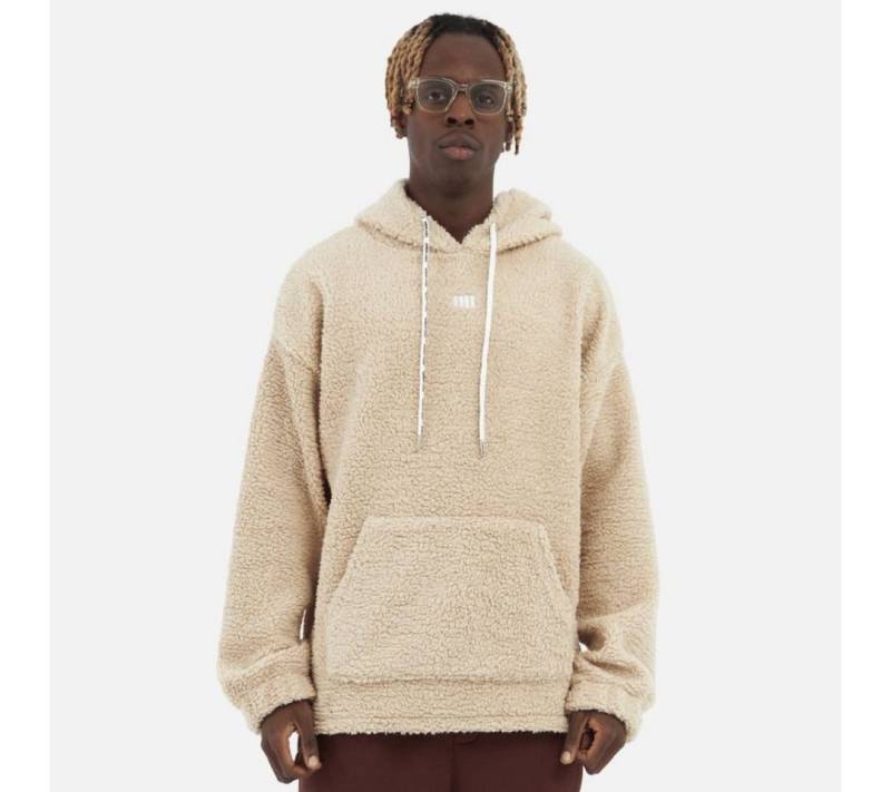 COFI Casuals Hoodie Teddy Basic Hoodie Teddyfell Sweater Pullover Oversize M Beige von COFI Casuals